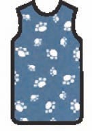 APRON, X-RAY, W/QUICK RELEASE, LARGE, ROYAL PAWS
