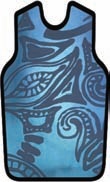 APRON,X-RAY,W/QUICK RELEASE,LARGE,TIKI BLUE
