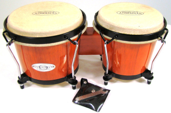 Toca Synergy 6" x 6 3/4" Inch Bongos Amber