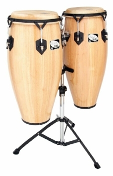 Toca Players Series Sheila E Wood Conga Set W/Stand Nat