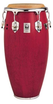 Toca Custom Deluxe 11 3/4" Wood Conga Red