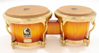 Toca Ltd Edition Bongos W/ Gold Hardware Firestorm