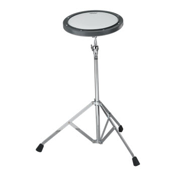 Remo Practice Pad&trade; - Tunable, Grey, Ambassador&reg; Coated Drumhead, with Stand, 10"