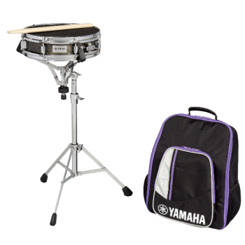 Yamaha Student snare drum kit with rolling backpack