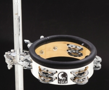 Toca 6 inch Jingle Hit Tambourine with Gibraltar Mount