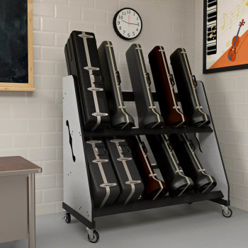 The Band Room&trade; Mobile Trombone Case Rack