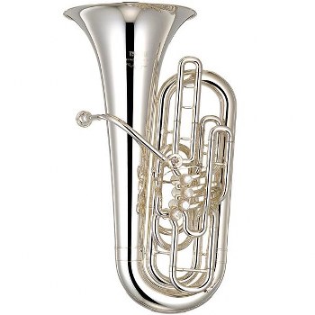 Yamaha Professional F Tuba, 3/4 Size [Silver Finish]