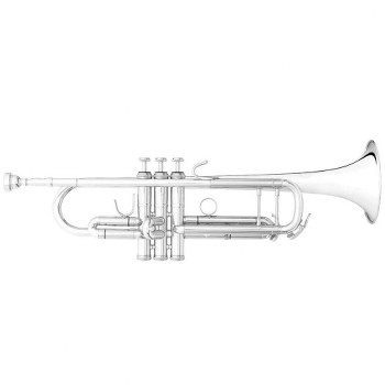 B&S "Challenger I" Professional Bb Trumpet - Silver Plating w/ Gold Trim