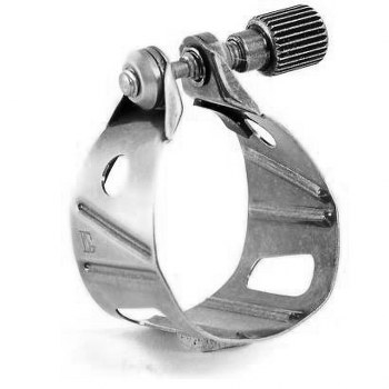 BG Metal Jazz Alto/Tenor Saxophone Ligature - Silver
