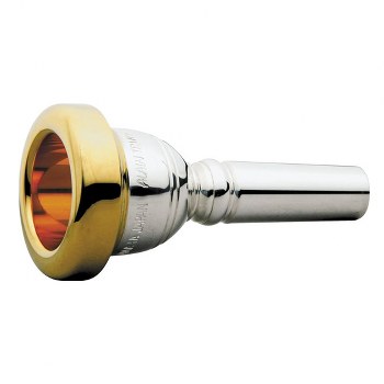 Mike's Music and Sound Inc - Bach Classic Silver Plated Large Shank Trombone  Mouthpiece