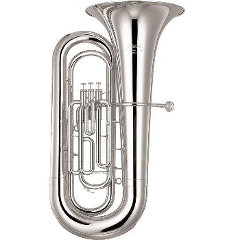 Yamaha Marching Tuba - Silver Plating w/ Wood Case