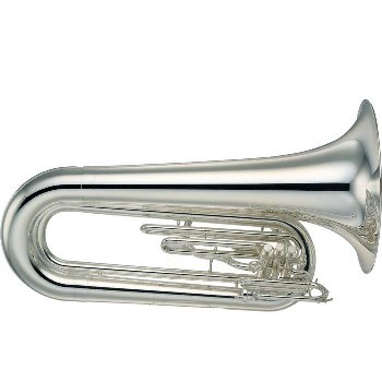 Yamaha Marching Tuba - Silver Plating w/ Wood Case