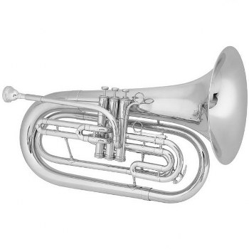 King "Ultimate" Marching Baritone - Small Shank / Silver-Plated