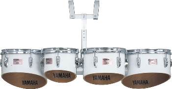 Yamaha Field-Corps MQT68023WF Marching Quint Set in White with Carrier