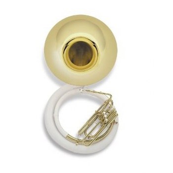 Jupiter Brass Bell/Fiberglass Body Sousaphone - Wheeled Hard Case