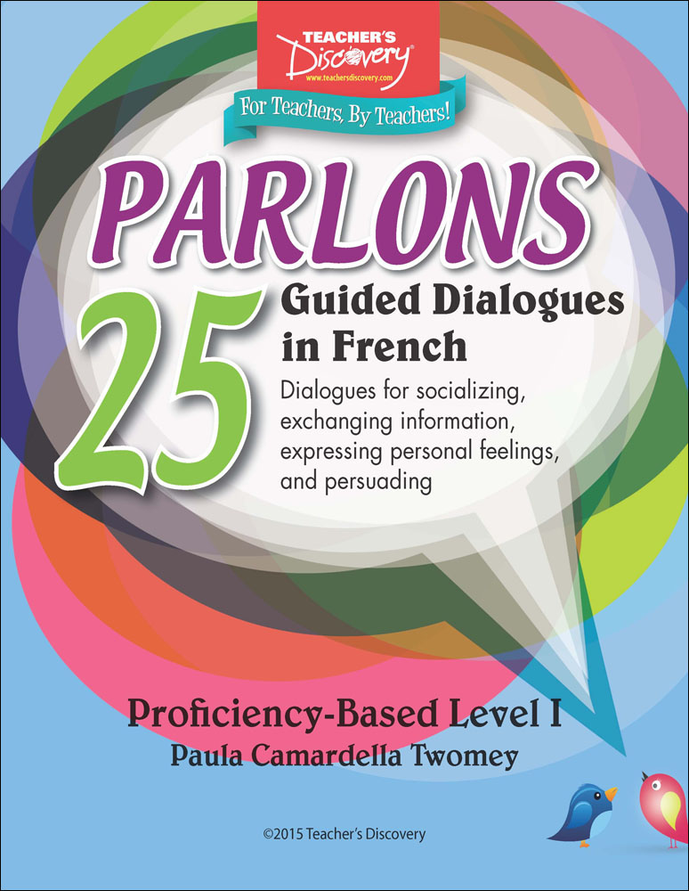 Parlons: 25 Guided Dialogues in French Dialogues Book