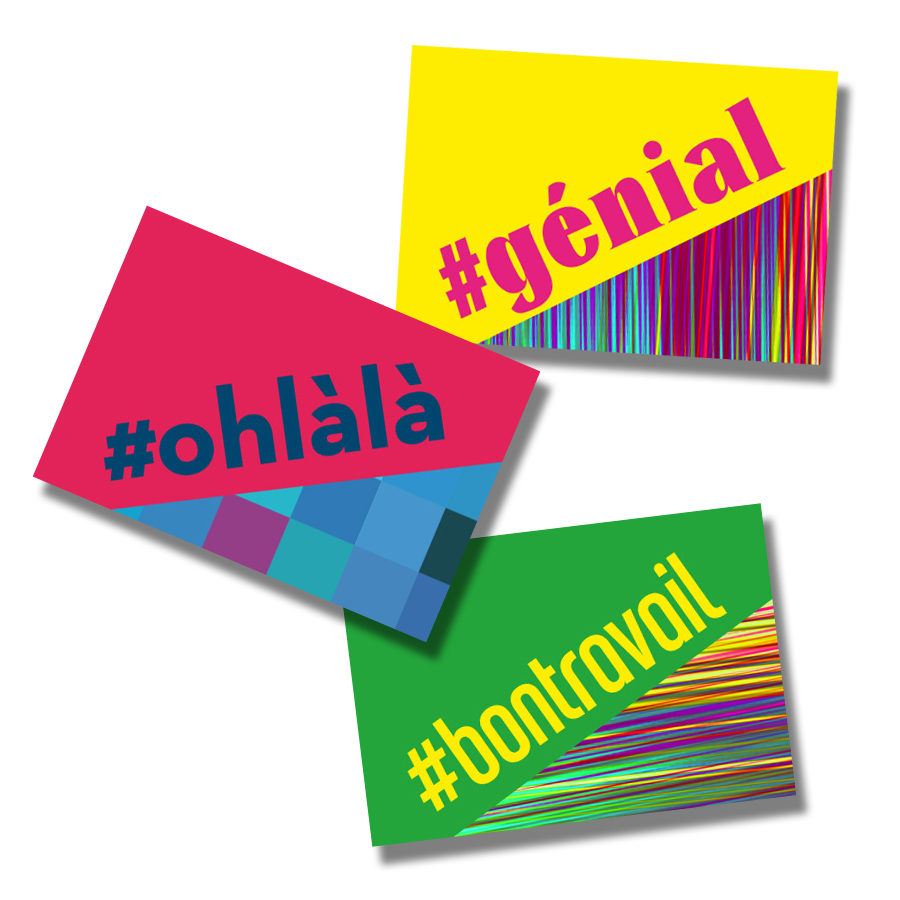 Hashtag French Stickers (60)