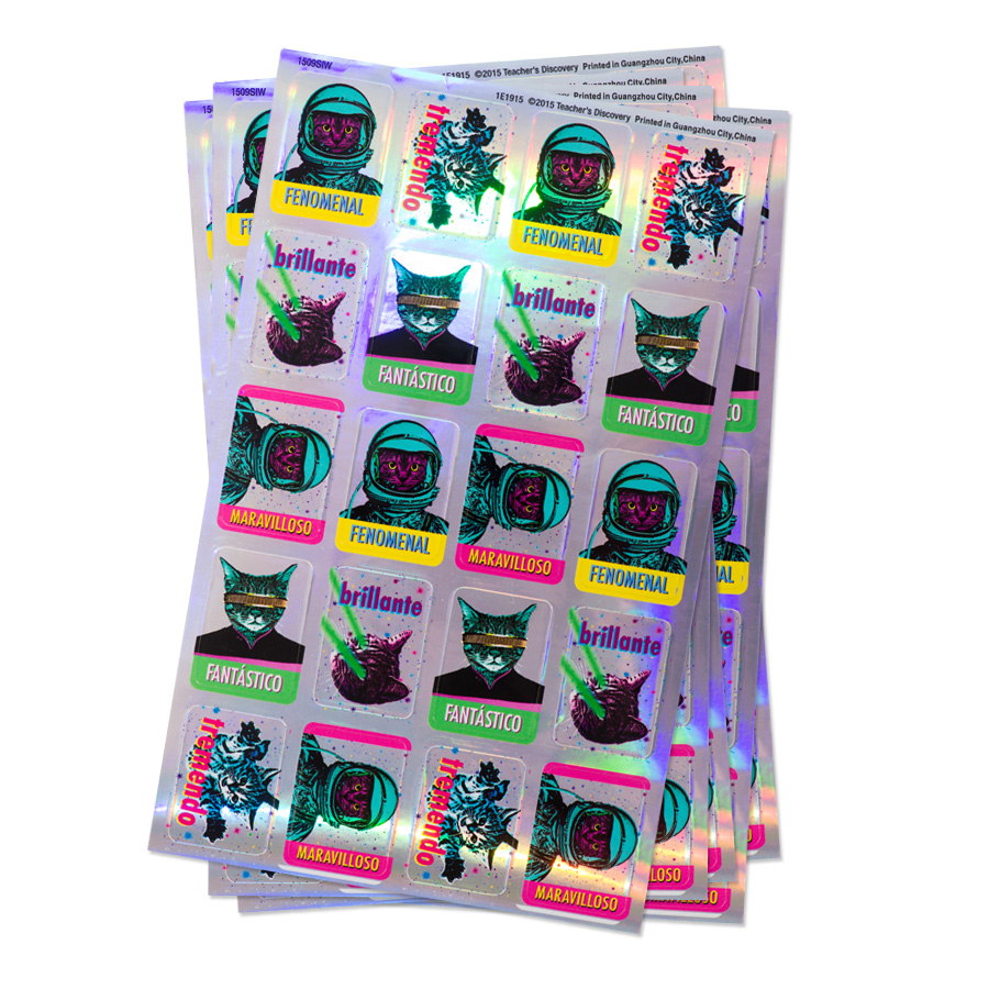 Space Cats Spanish Stickers (100), Spanish: Teacher's Discovery