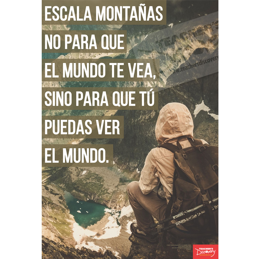 Climb Mountains Spanish Mini-Poster
