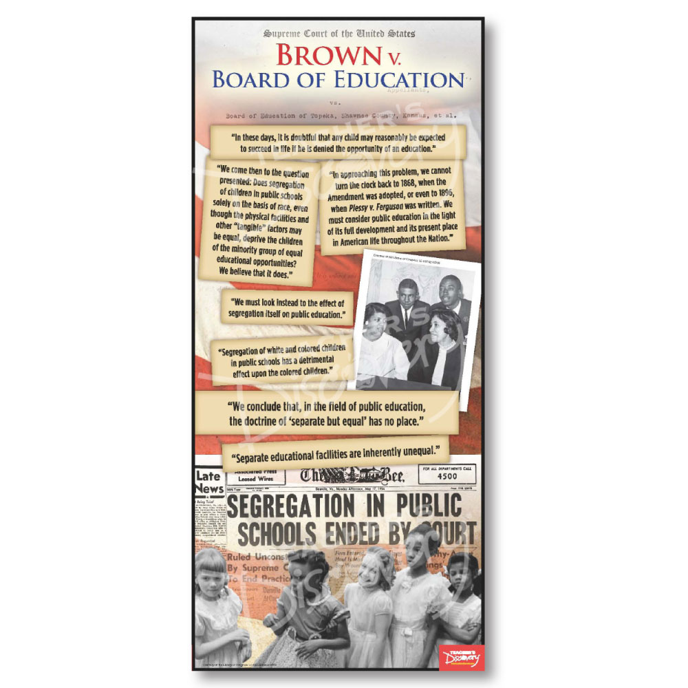Brown vs. Board of Education Document Poster