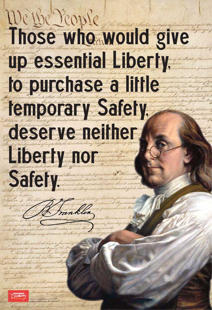 Franklin On Liberty Mini-Poster
