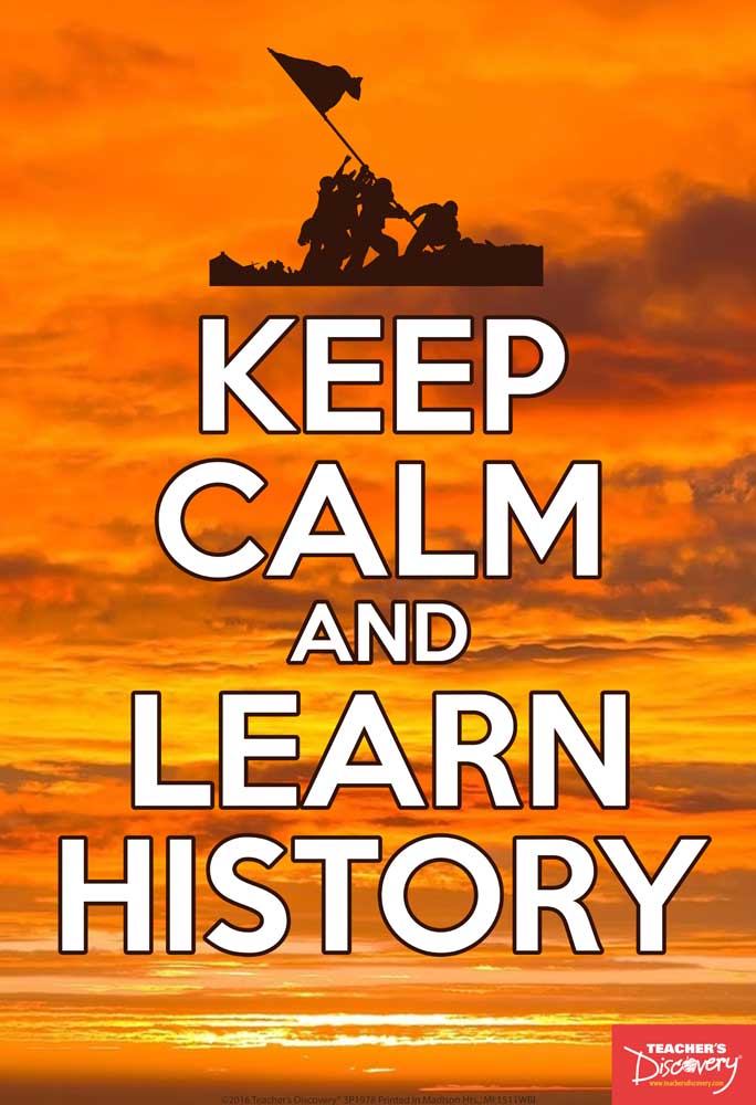 Keep Calm and Learn History Mini-Poster