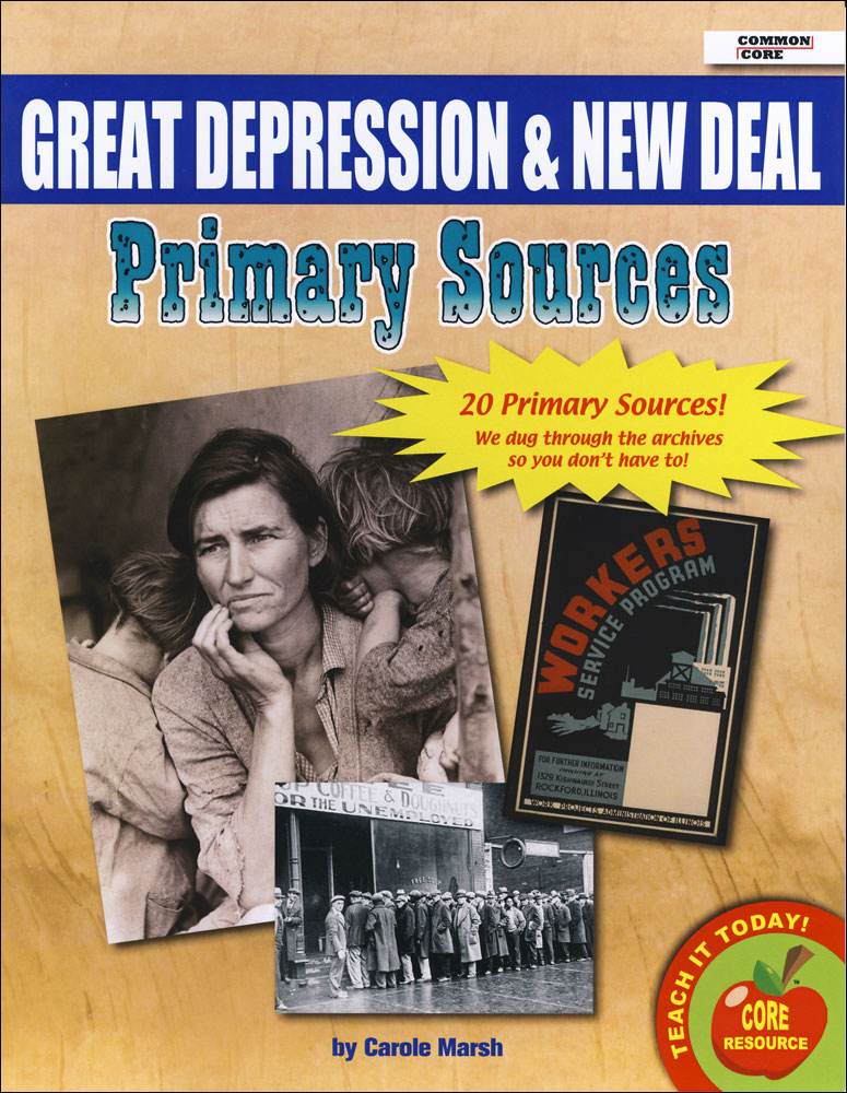 Great Depression and New Deal  Primary Sources Pack