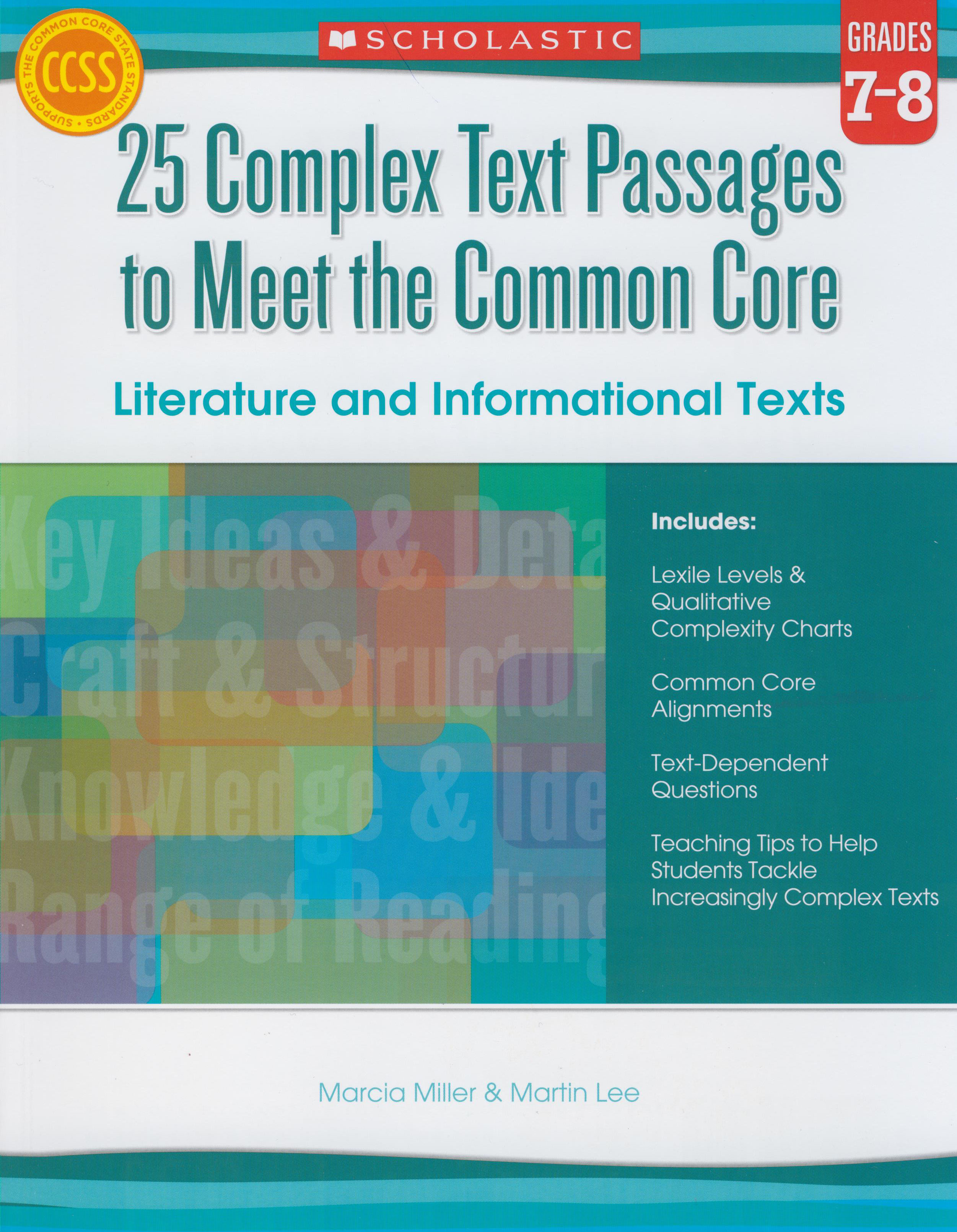 25 Complex Text Passages to Meet the Common Core Reproducible Book