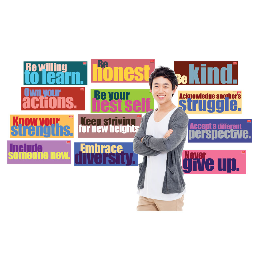 Character Building English Signs - Set of 12