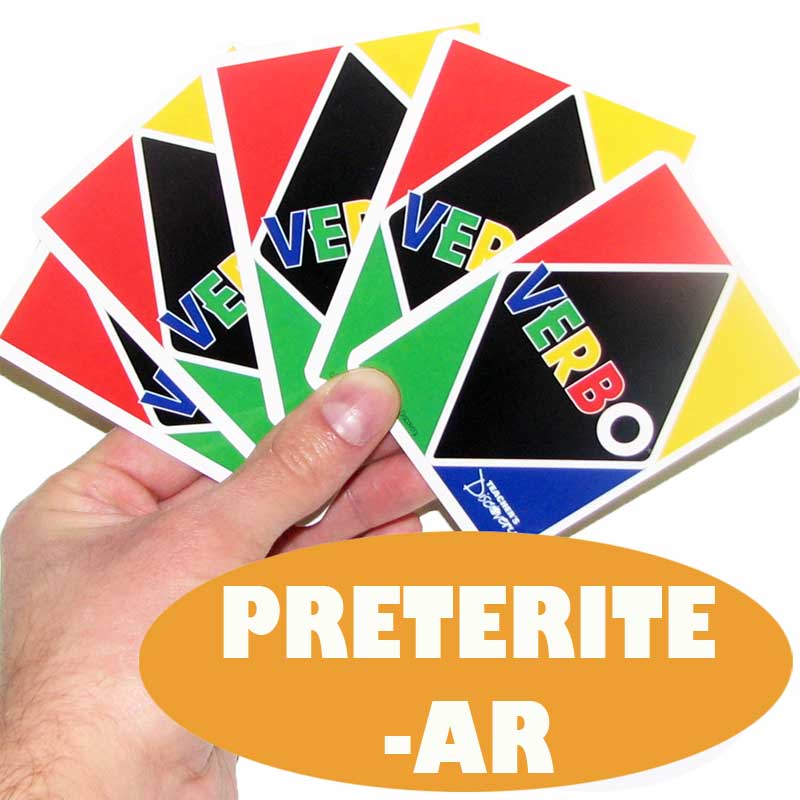 Verbo™ Spanish Card Game Preterite Tense -AR Verbs