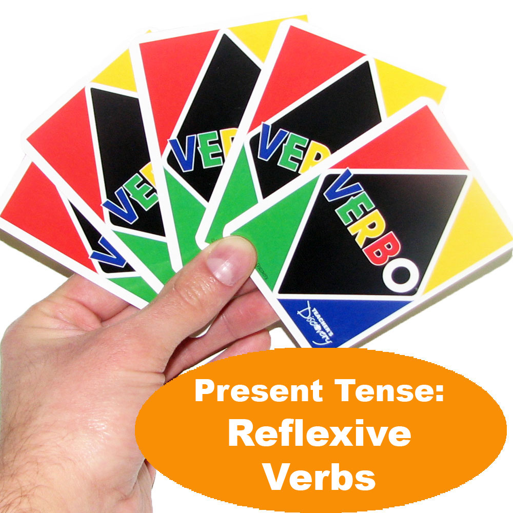 Verbo™ Spanish Card Game Present Tense Reflexive Verbs