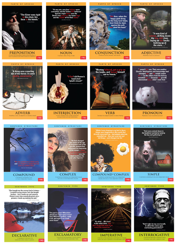 Language Arts/Literature Posters ~ Complete Set of 16
