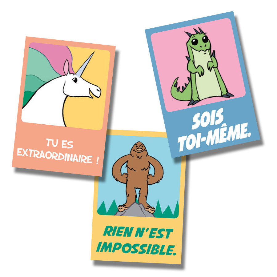 Believe French Stickers