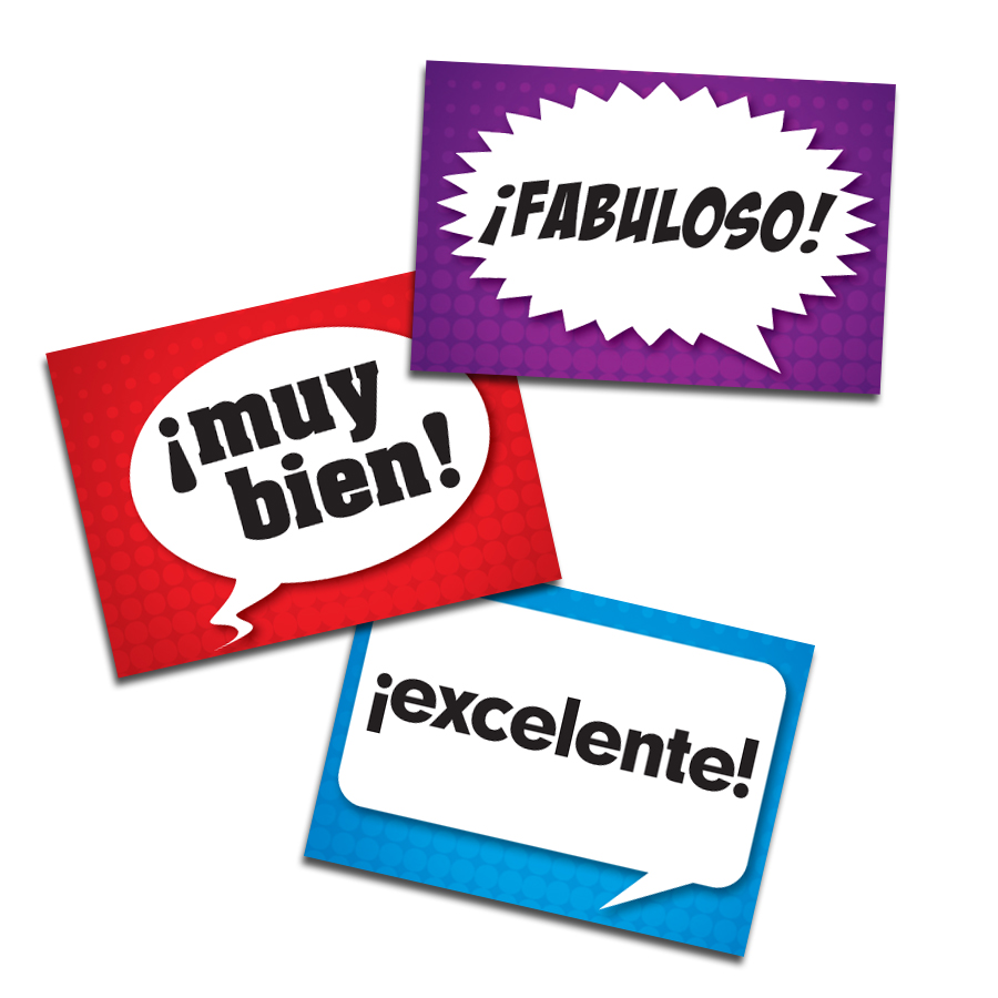 Speech Bubbles Spanish Stickers (60)