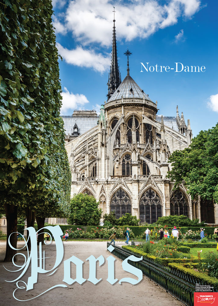 Notre Dame French Travel Poster