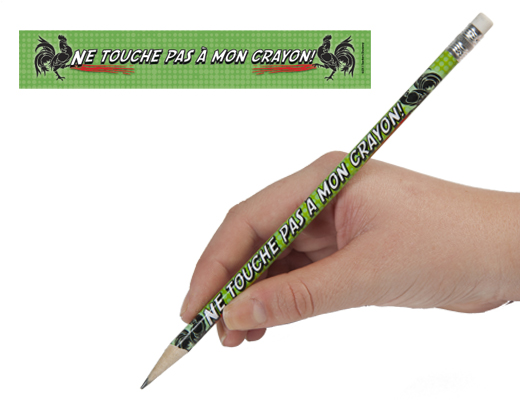 Don't Touch My Enhanced® Pencils French Enhanced® Pencils