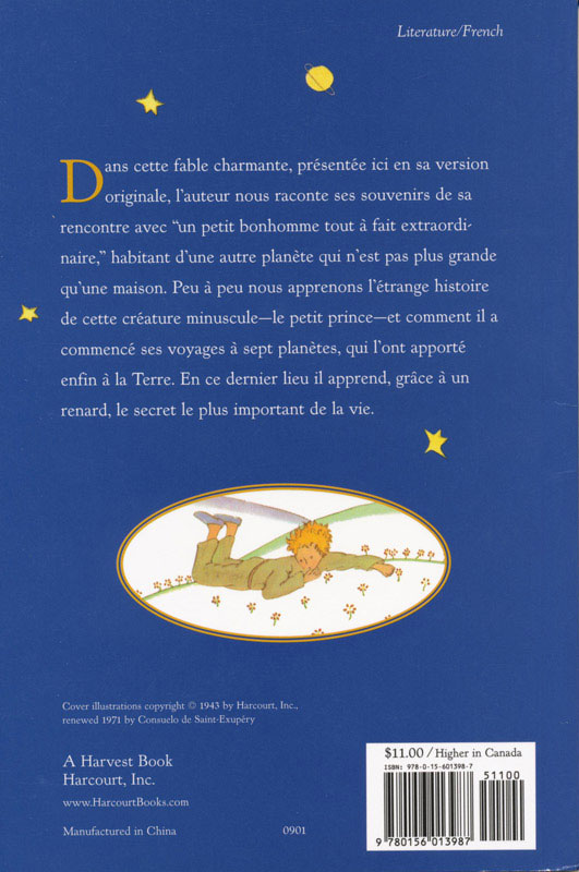 Le Petit Prince French Level 3+ Reader, Proficiency: Teacher's Discovery