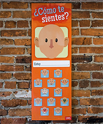 Emotions Face Skinny Poster Spanish