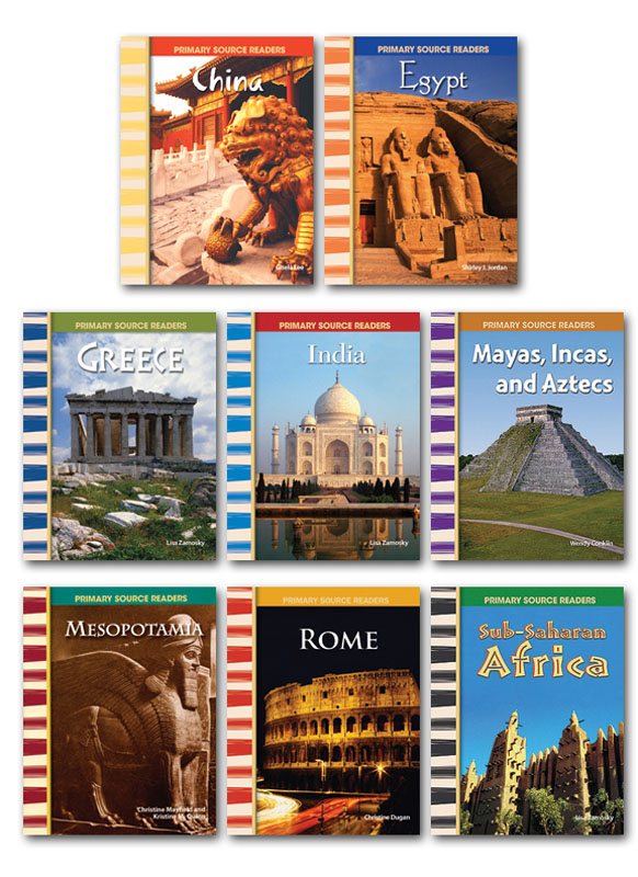 Ancient Civilizations Primary Source Readers - Set of 8