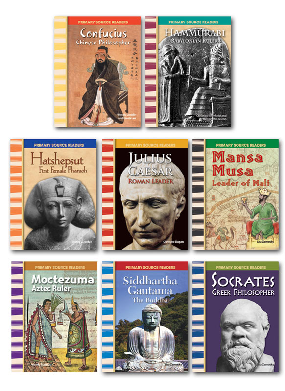 Ancient Civilizations Biographies Primary Source Readers - Set of 8