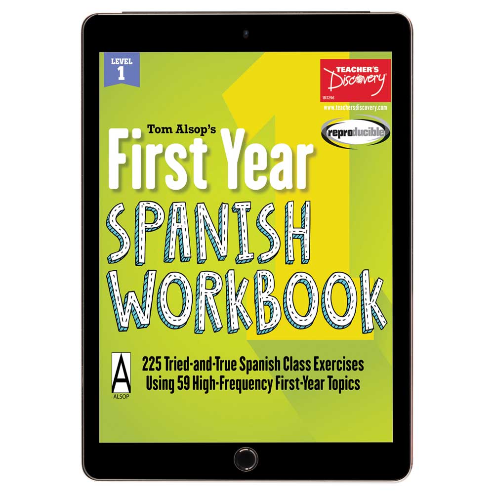 Tom Alsop's First Year Spanish Workbook Reproducible Book