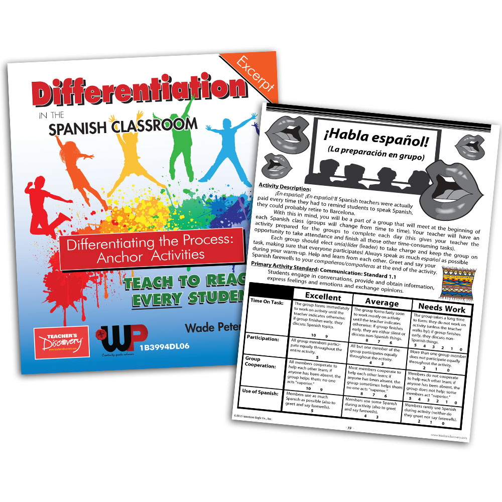 Differentiating the Process: Anchor Activities - Book Excerpt Download