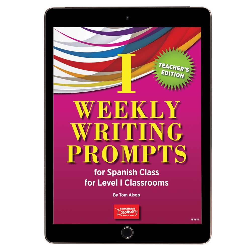 Weekly Writing Prompts for Spanish Level 1 Book