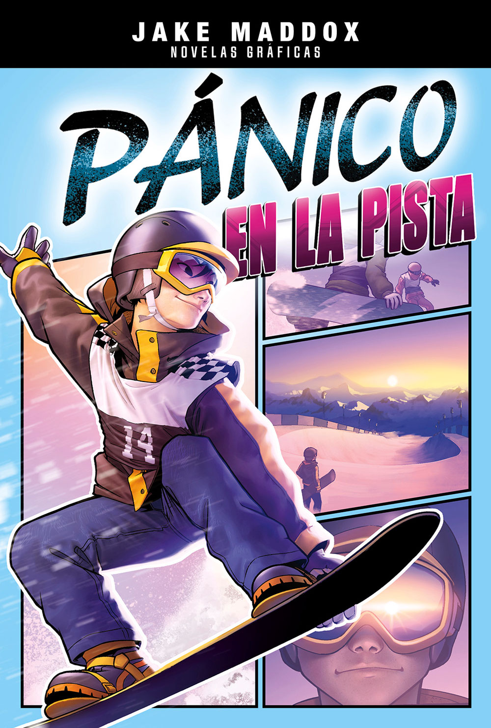 Pánico en la pista Spanish Level 4+ Graphic Reader