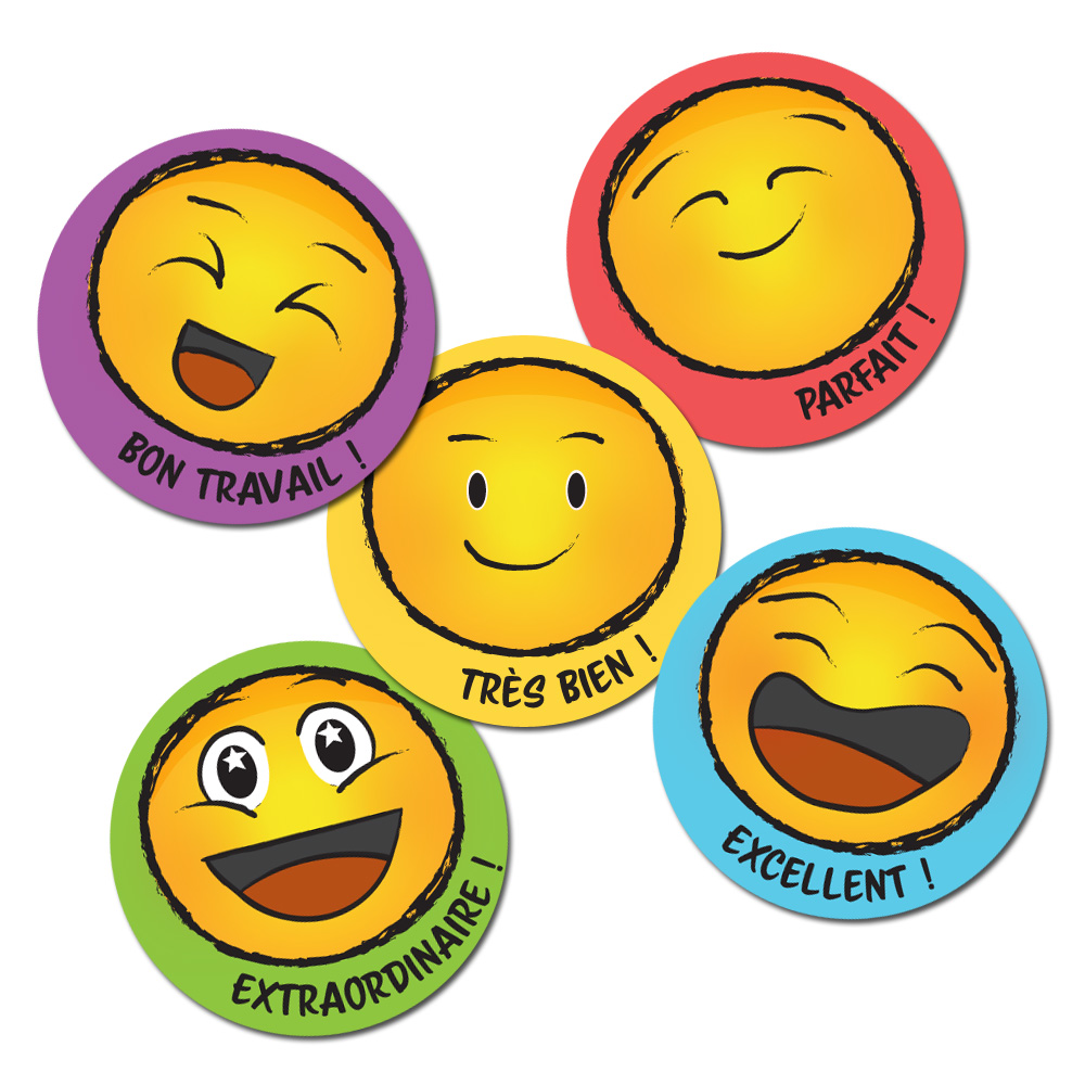 Smile French Stickers