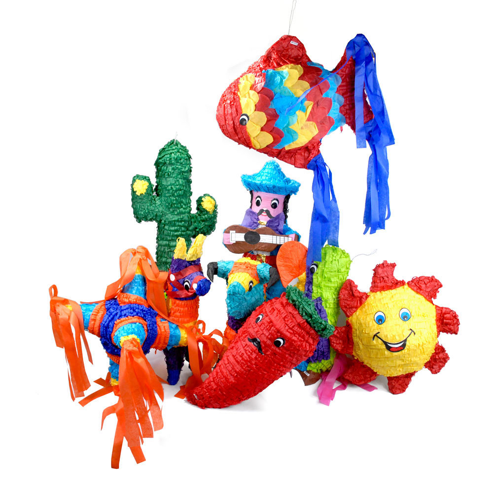 Full-Size Piñatas (non-filled) - Set of 9