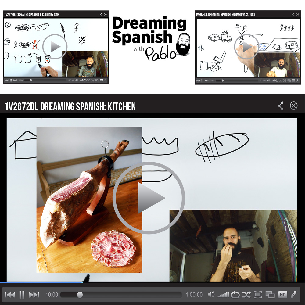 Dreaming Spanish Set of 3 Video Downloads