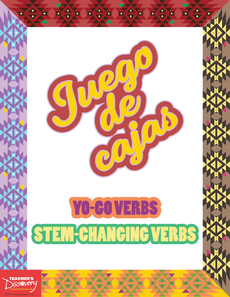 Juego de cajas: YO-GO/Stem-Changing Verbs Game