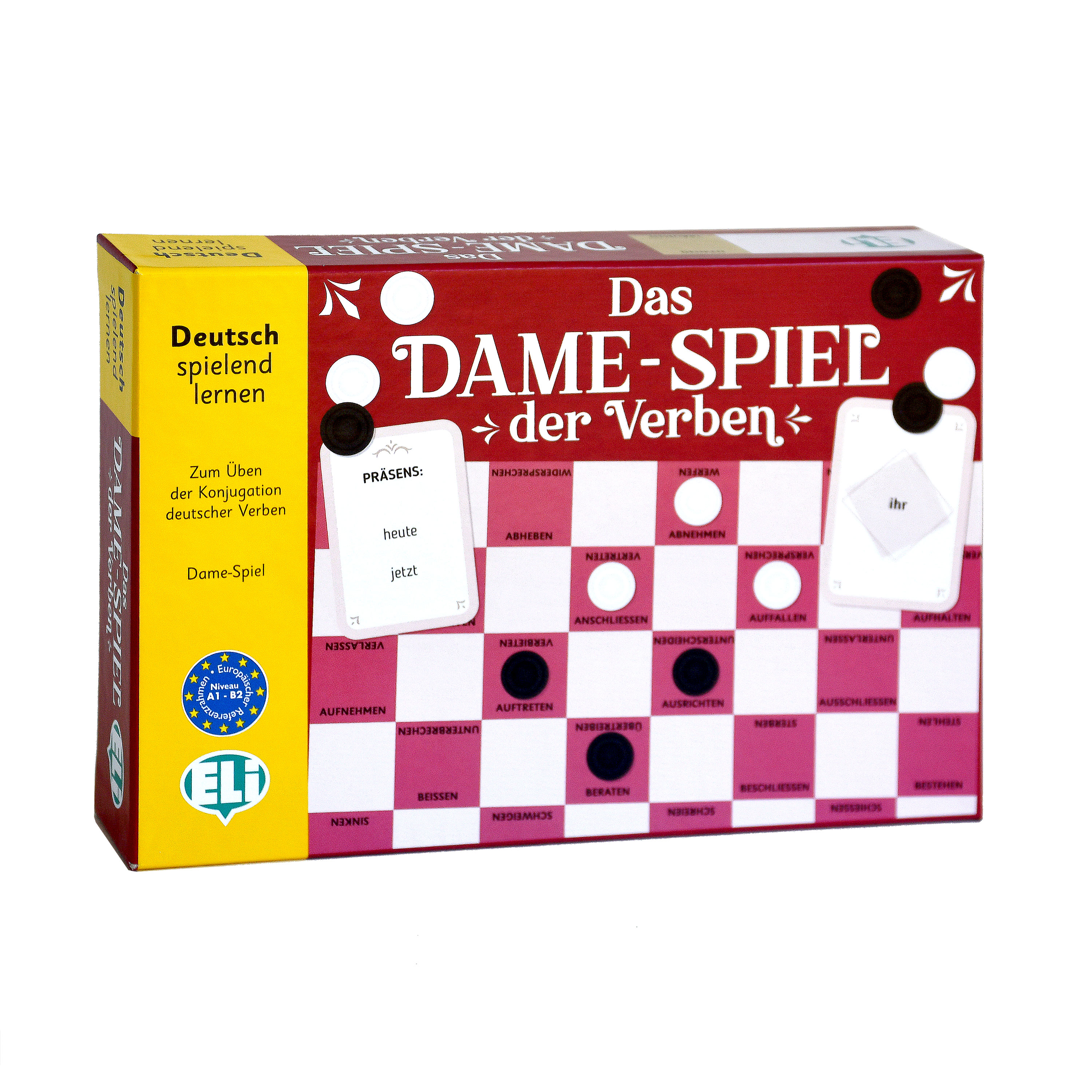 Das Dame-Spiel der Verben German Game