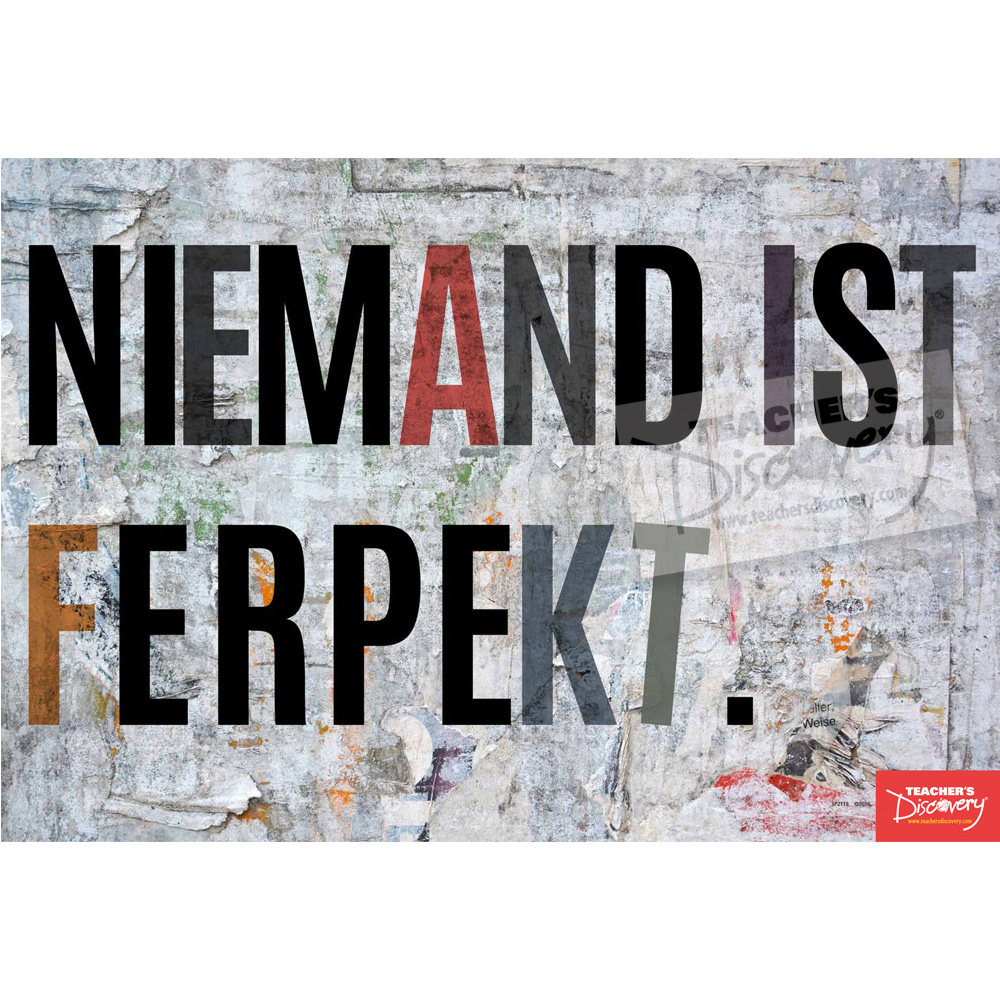 Nobody's Ferpect German Mini-Poster